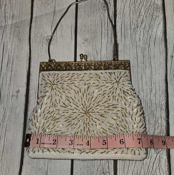 Beautiful Cavanagh Vintage Beaded Purse Hand Made  1960's - Picture 6 of 10